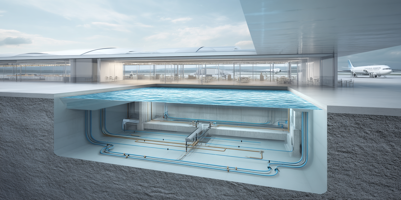 Flughafen testet Wasserspeicher unter eiszeitlicher Rinne