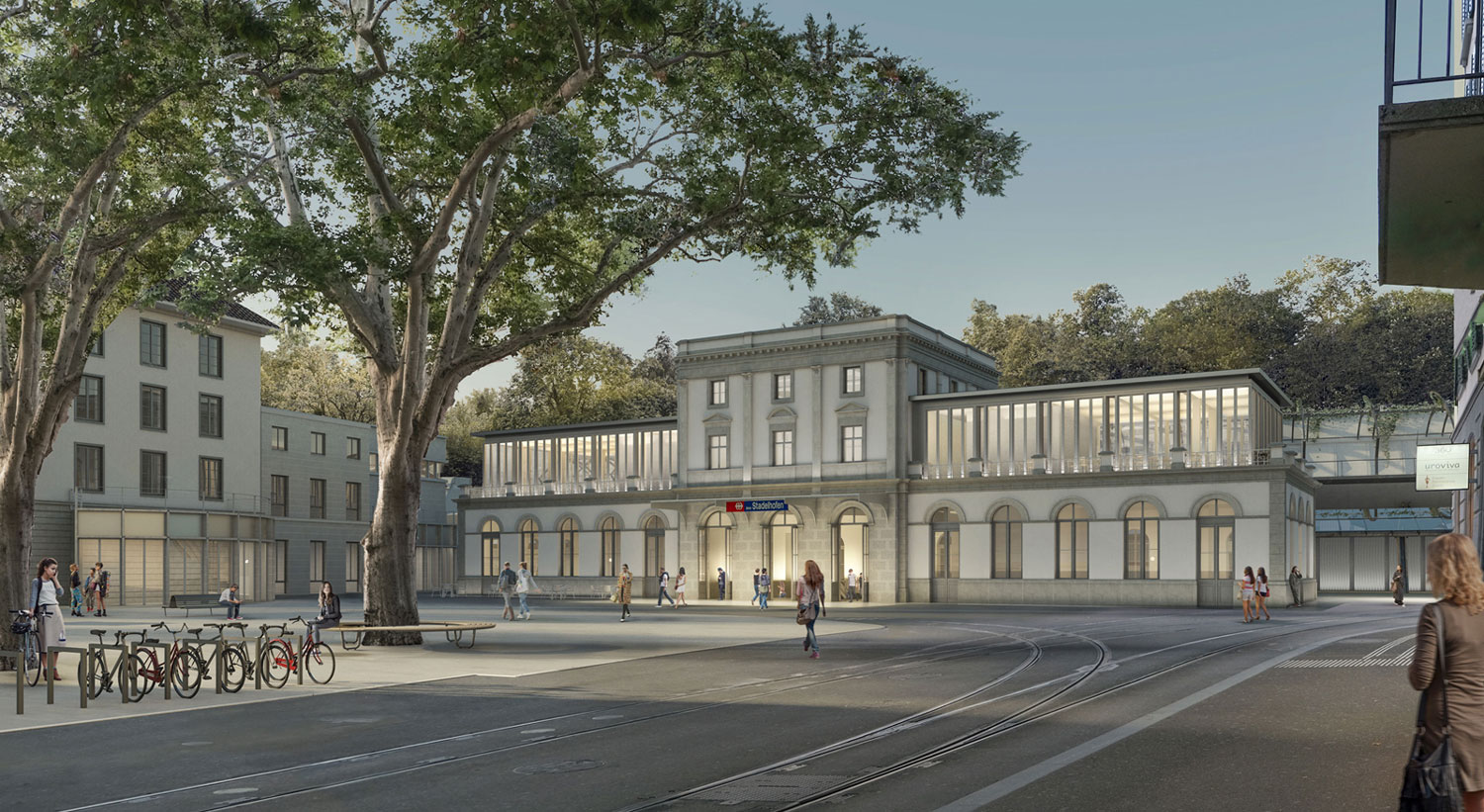 Zürich Stadelhofen liegt öffentlich auf