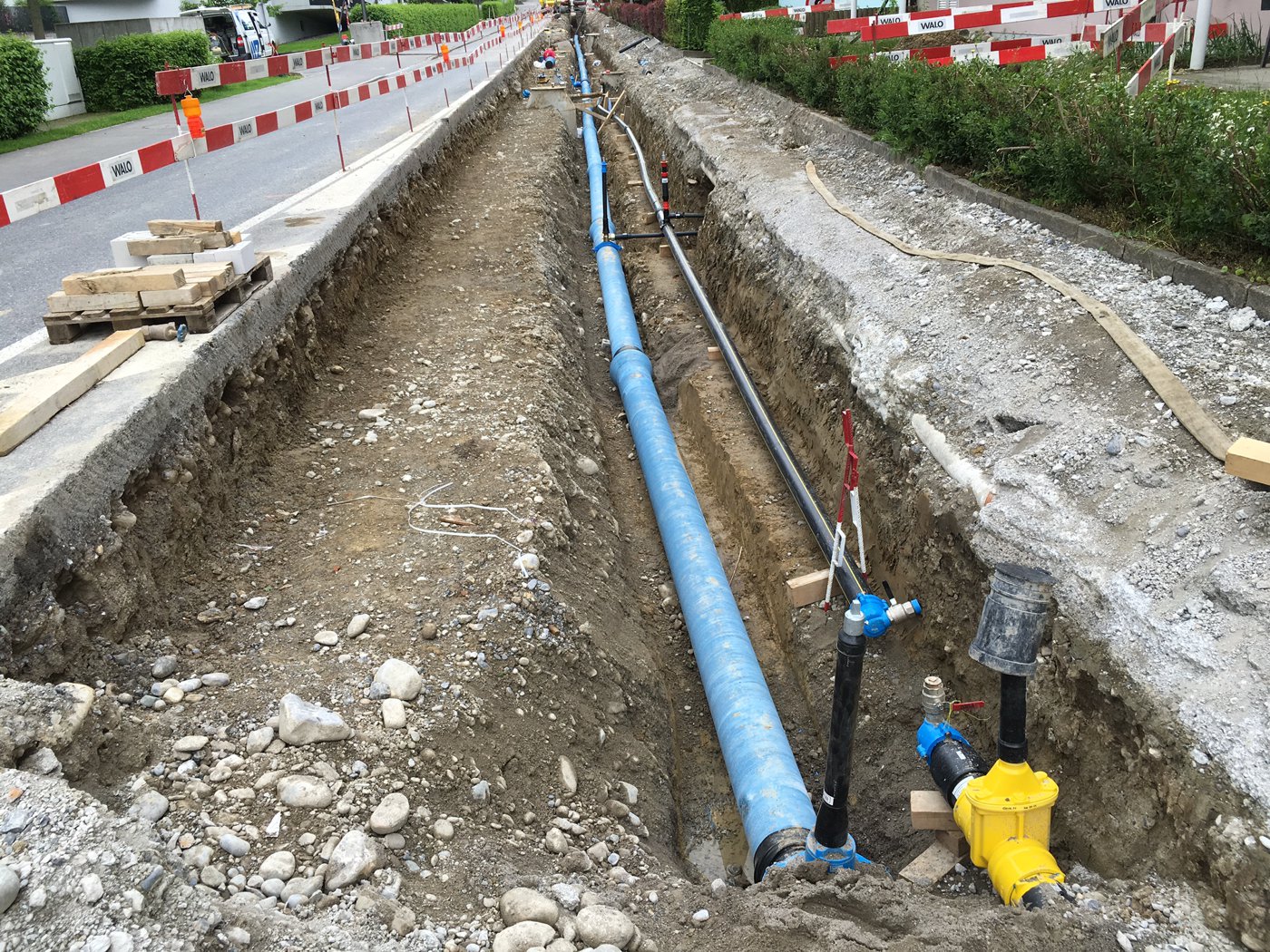 STRABAG baut Werkleitungen in Arbon