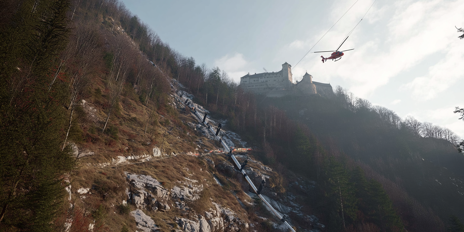 Le chauffage urbain atteint le château sur le rocher
